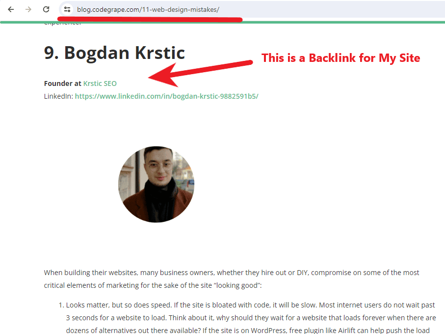 backlink example