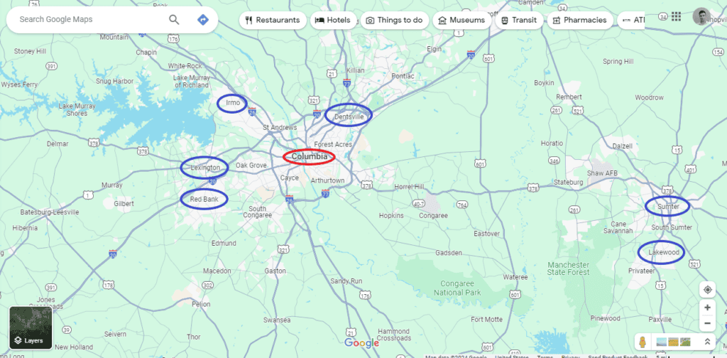 potential location pages