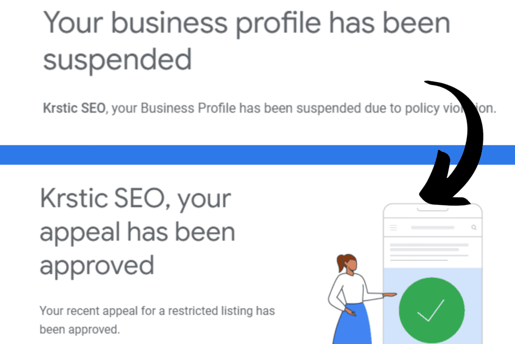 successful google business profile reinstatement