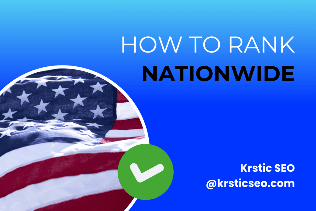 how to rank nationally with seo